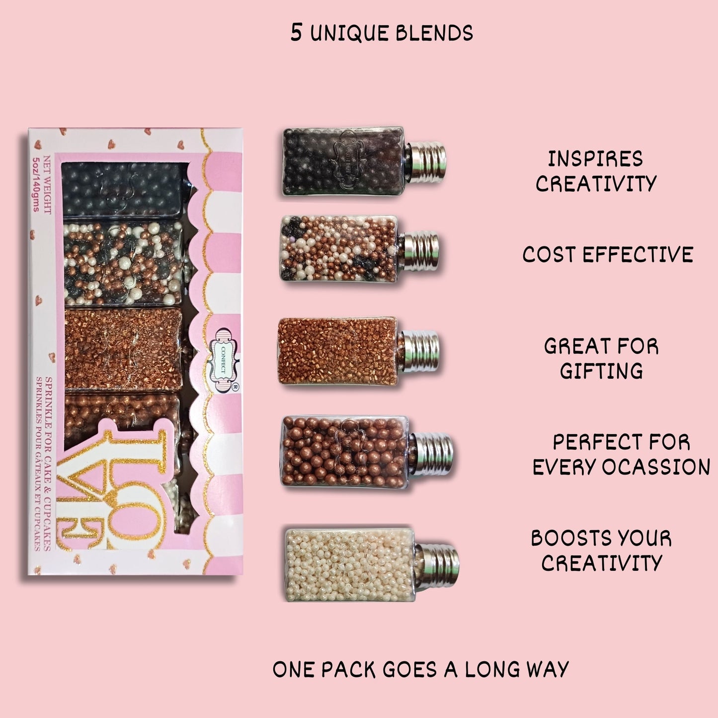 Confect Disco Ball Mashup Sprinkles Multipack 15