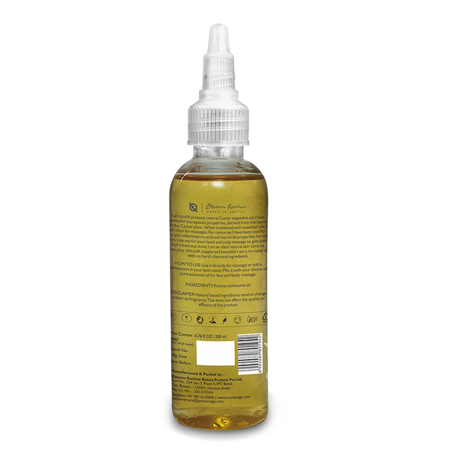 Aroma Magic Oil for Skin & Hair - Organic & Natural with Castor