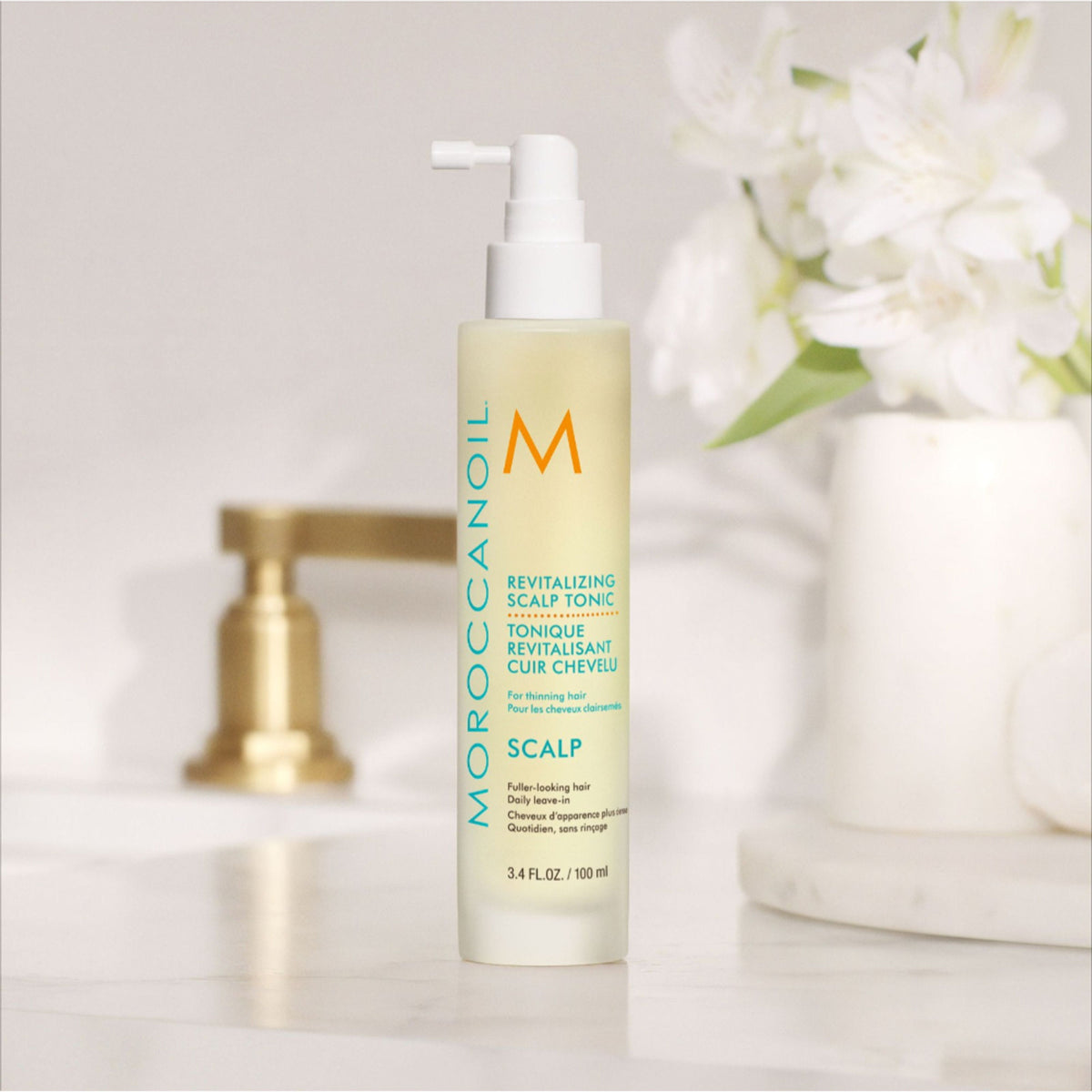 Moroccanoil Revitalizing Scalp Tonic Hairspray Reduces Hair Shedding by 97% Boosts Hair Density