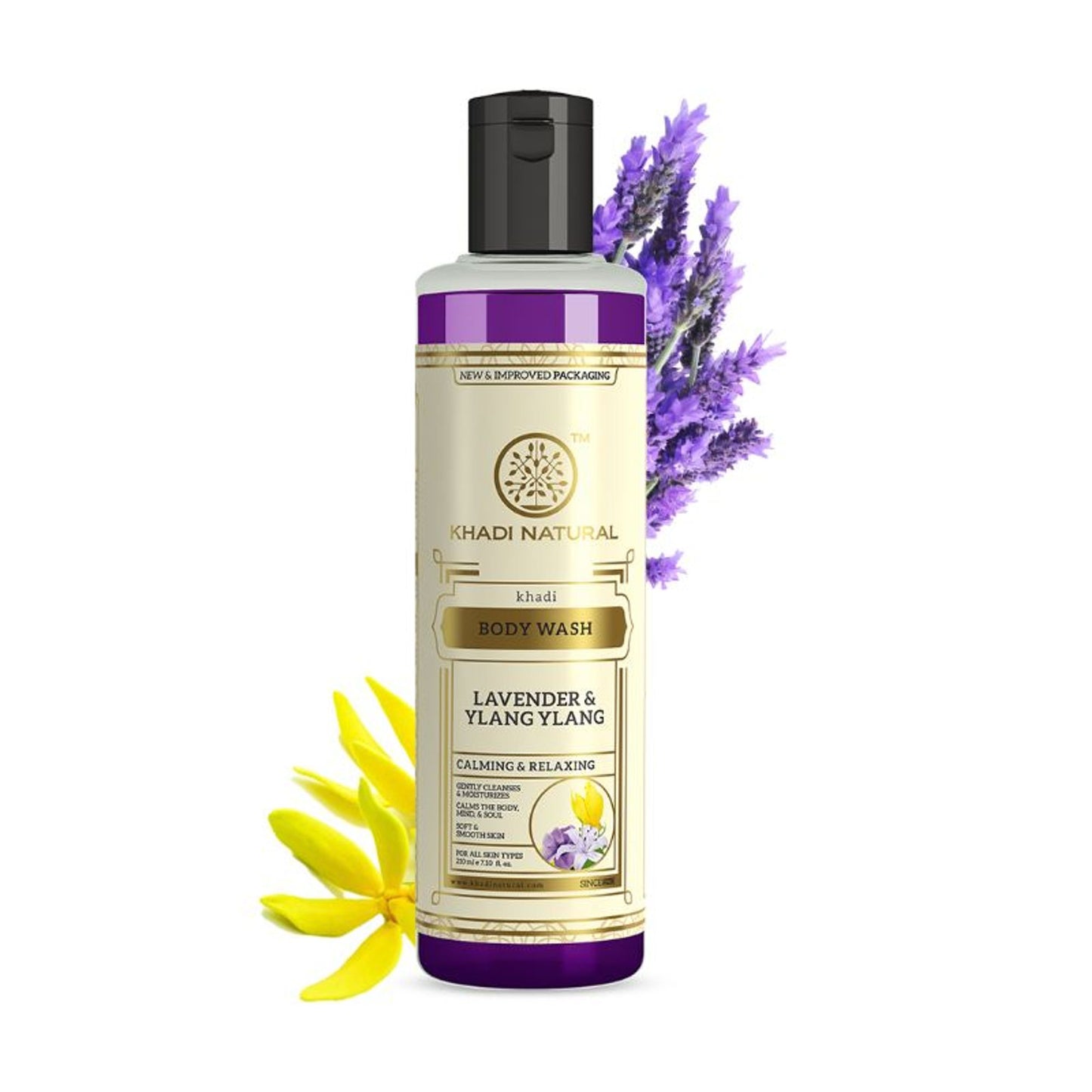 Khadi Natural Lavender & Ylang Ylang Body Wash Cleanses & Nourishes Skin