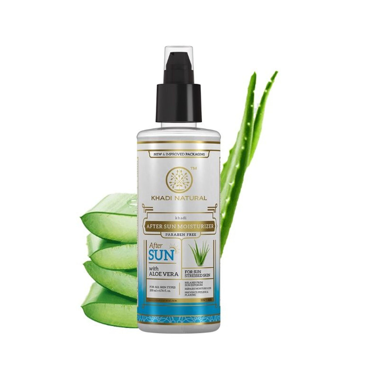 Khadi Natural After Sun Aloe Vera Moisturiser Protect UV Rays