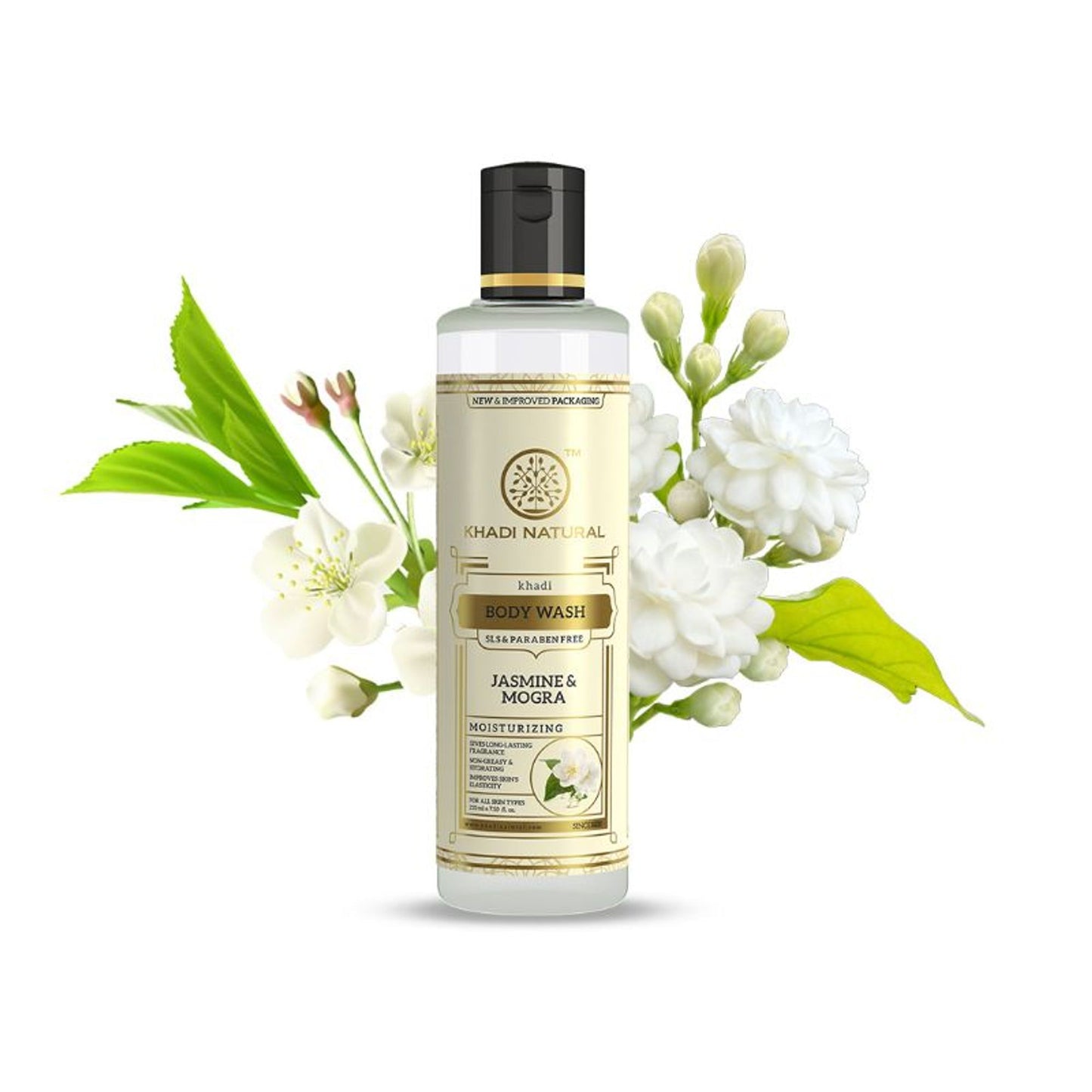 Khadi Natural Jasmine & Mogra Body Wash Removes Dirt & Grime SLS & Paraben Free