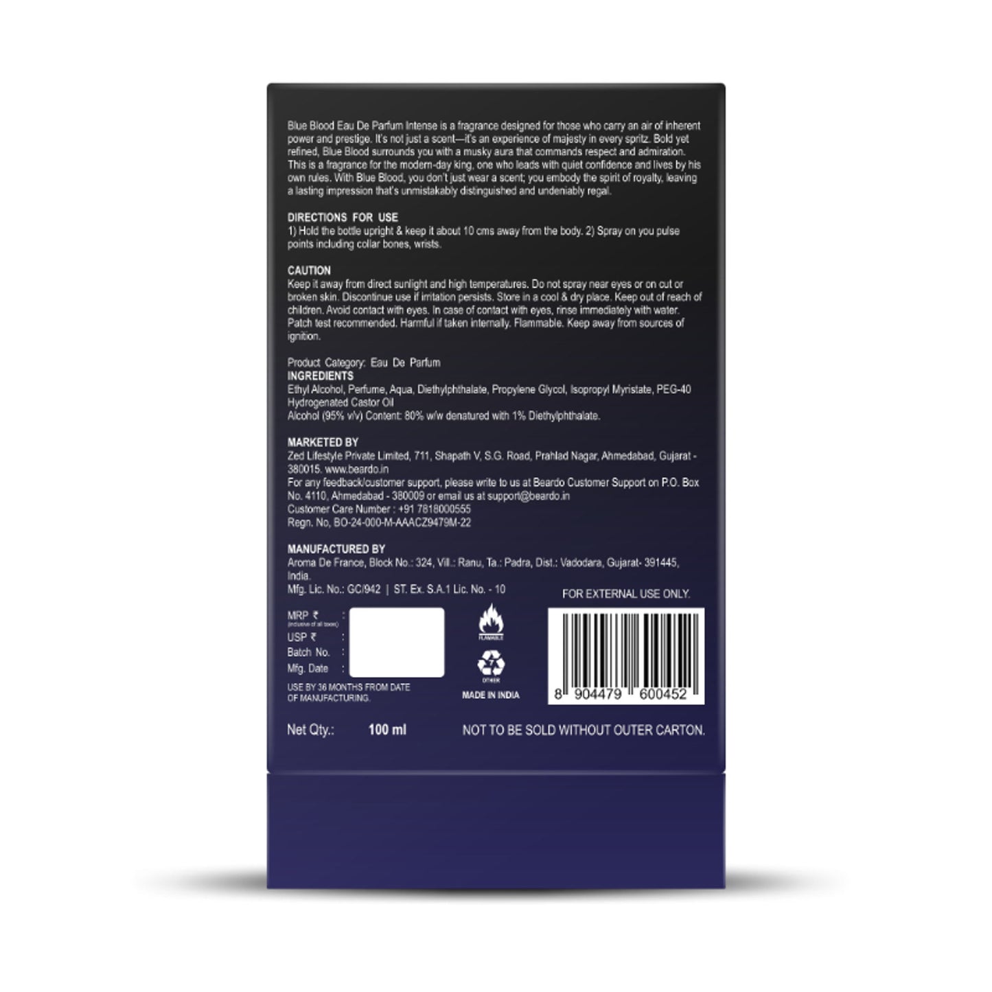 Beardo Blue Blood Eau De Parfum