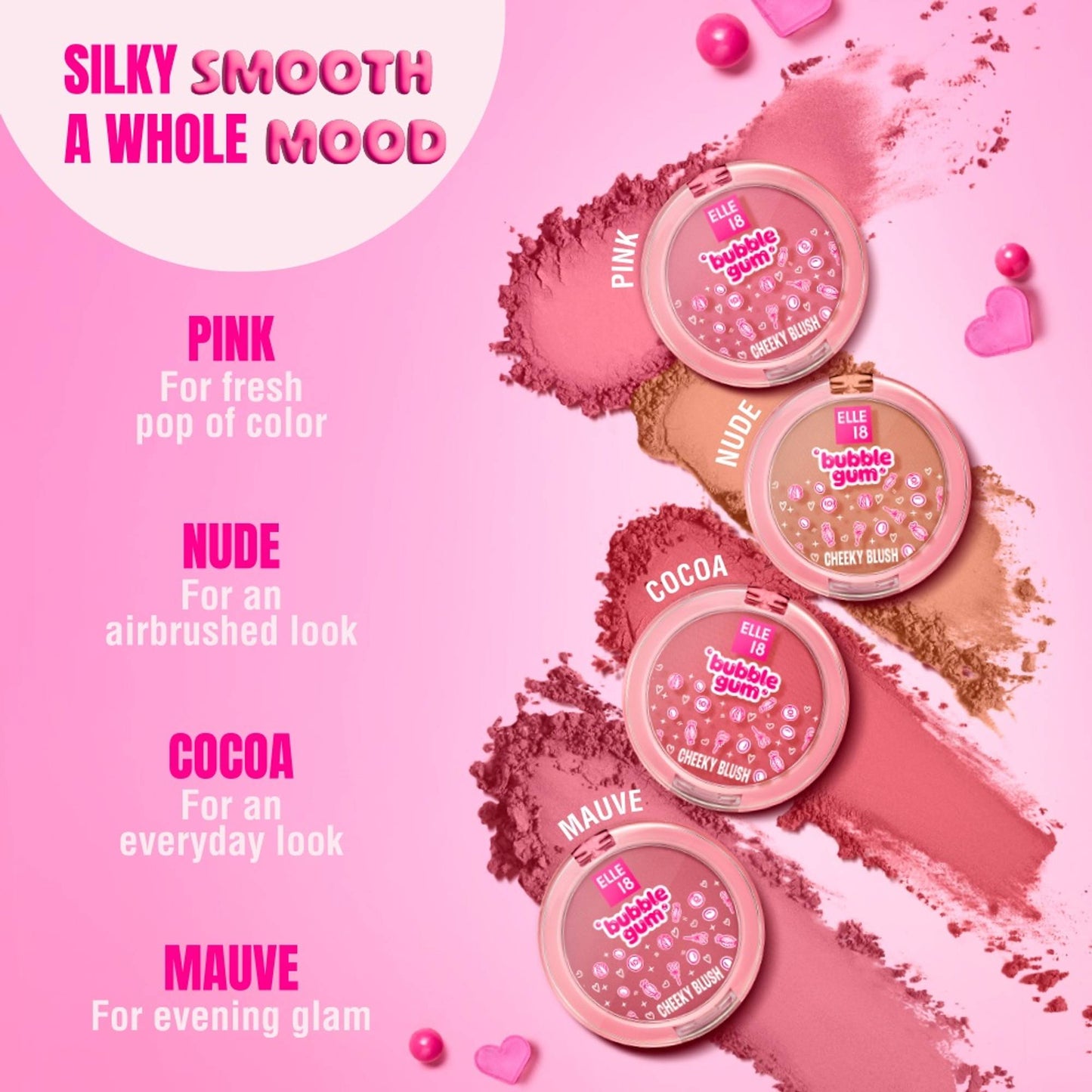 Elle 18 Bubblegum Blush - Pink