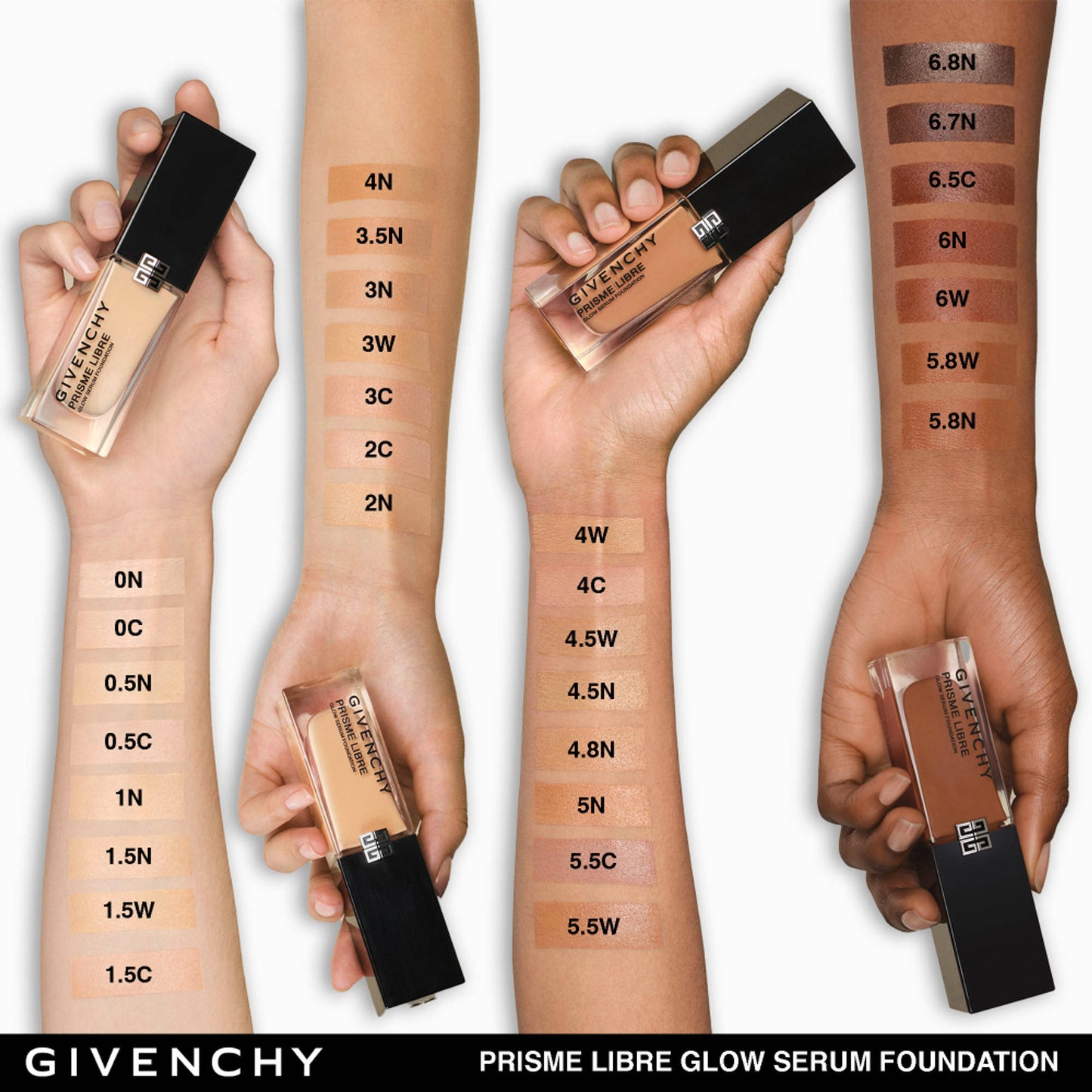 Givenchy Prisme Libre Glow Serum Foundation - 4N
