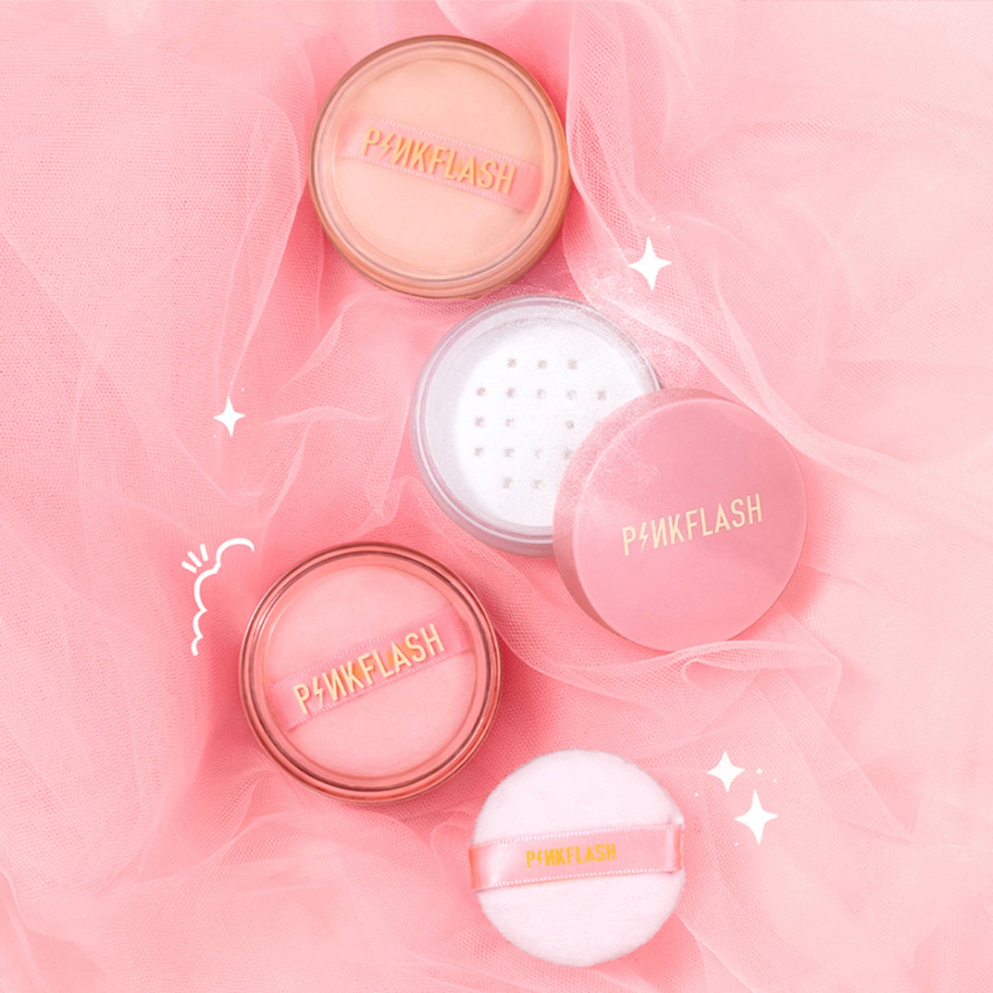 PINKFLASH Oil Controller Translucent Loose Powder - 222