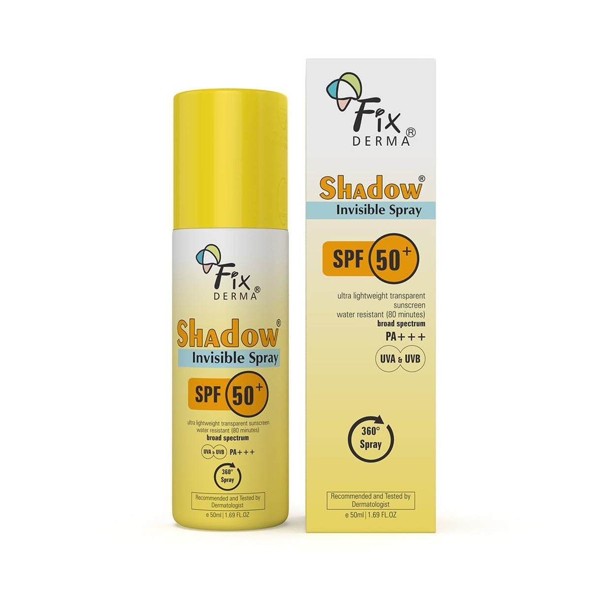 Fixderma Shadow SPF 50 + Invisible Spray