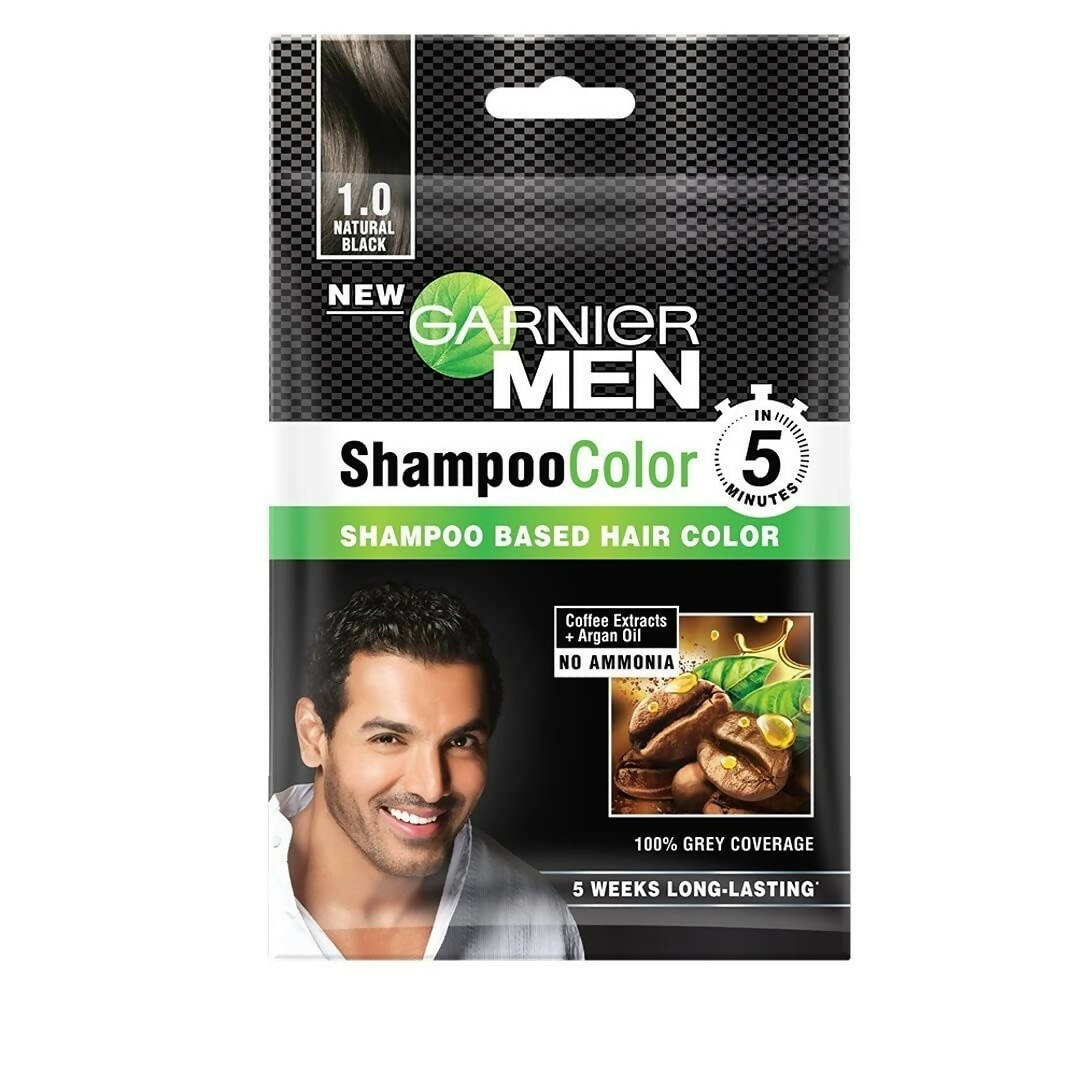 Garnier Men Shade 1 Shampoo Color-Natural Black - Indyancart