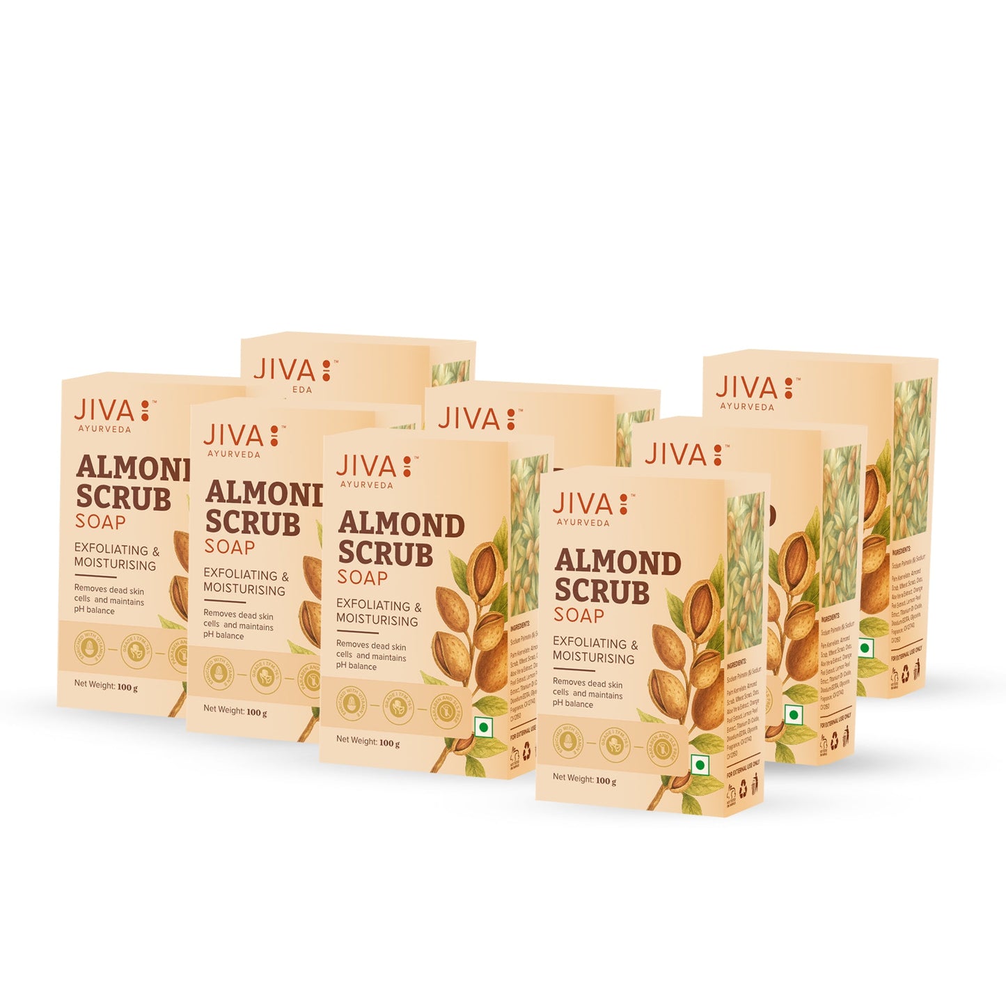 Jiva Ayurveda Almond Soap Deep Cleaning & Exfoliation
