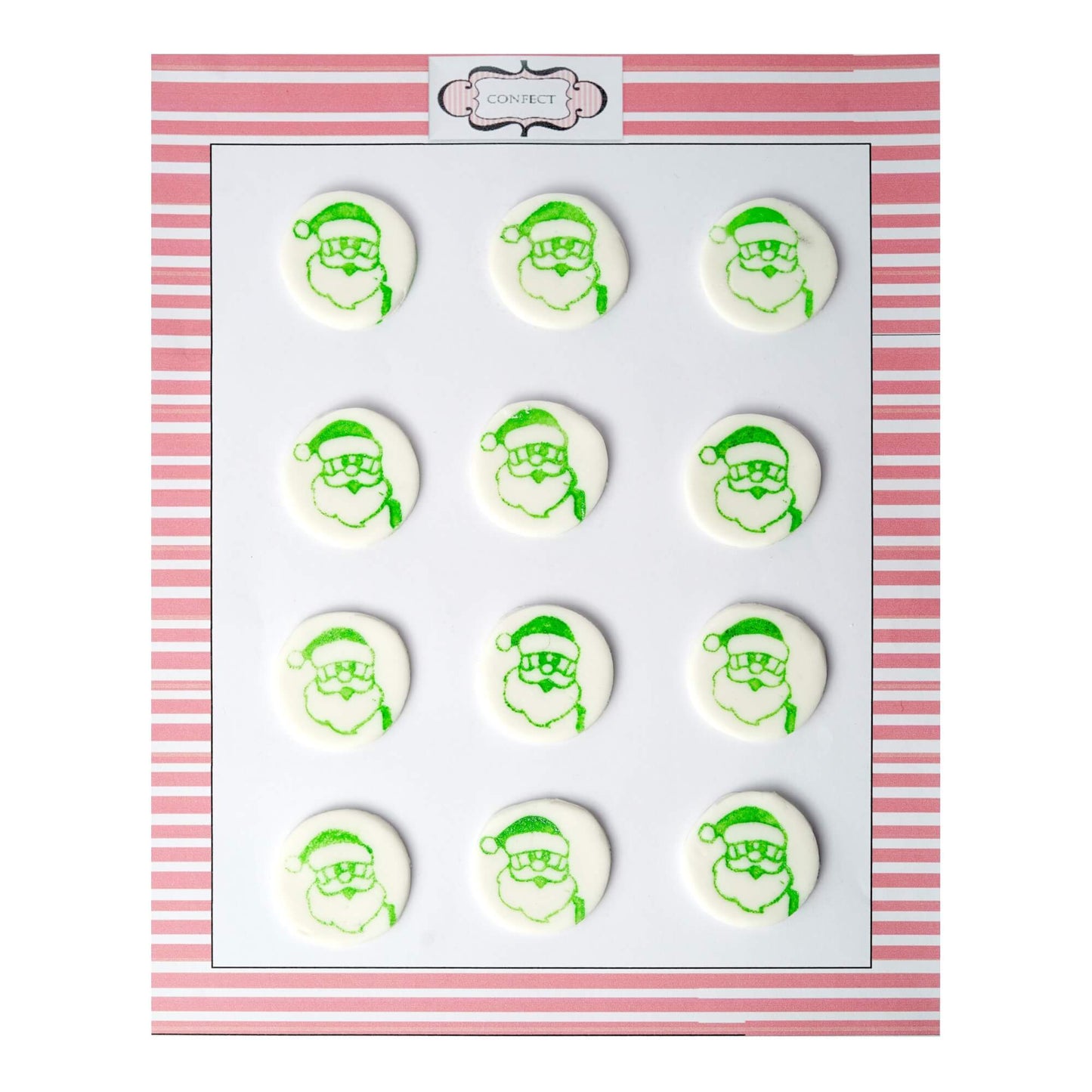 Confect Assorted Christmas Mix Green | Edible Christmas Topper