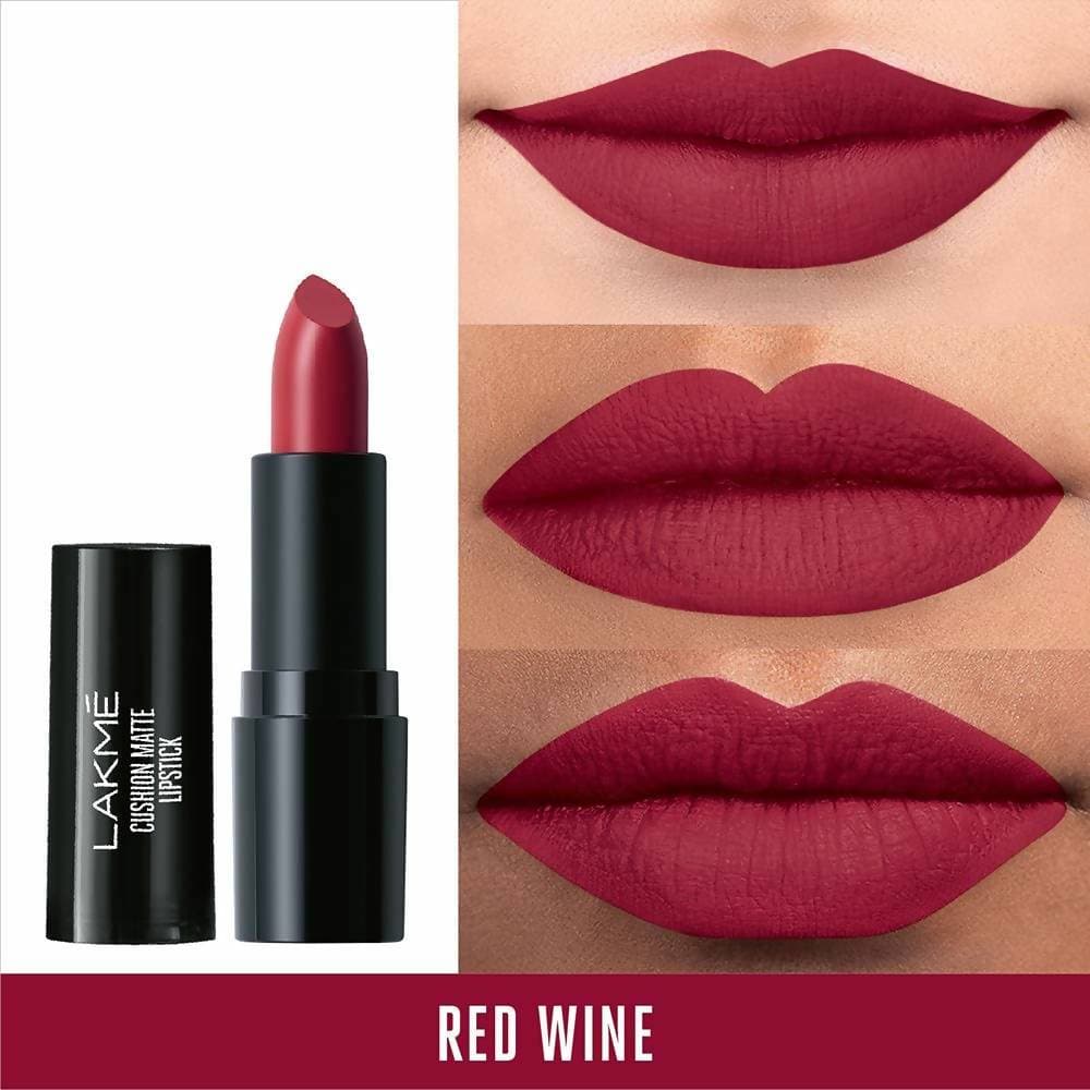 Lakme Cushion Matte Lipstick - Red Wine