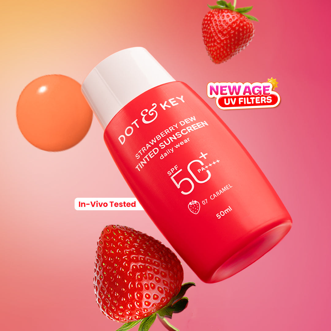 Dot & Key Strawberry Dew Tinted Sunscreen SPF 50+ PA++++ With New-Age UV Filters