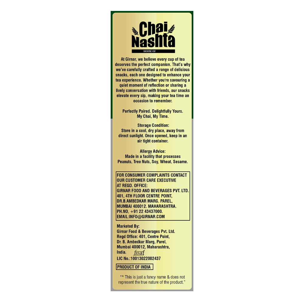 Girnar Chai Nashta Nadiyadi Bhusa, North Indian snack with crispy, golden-brown bhusa pieces in a bowl, ready to serve