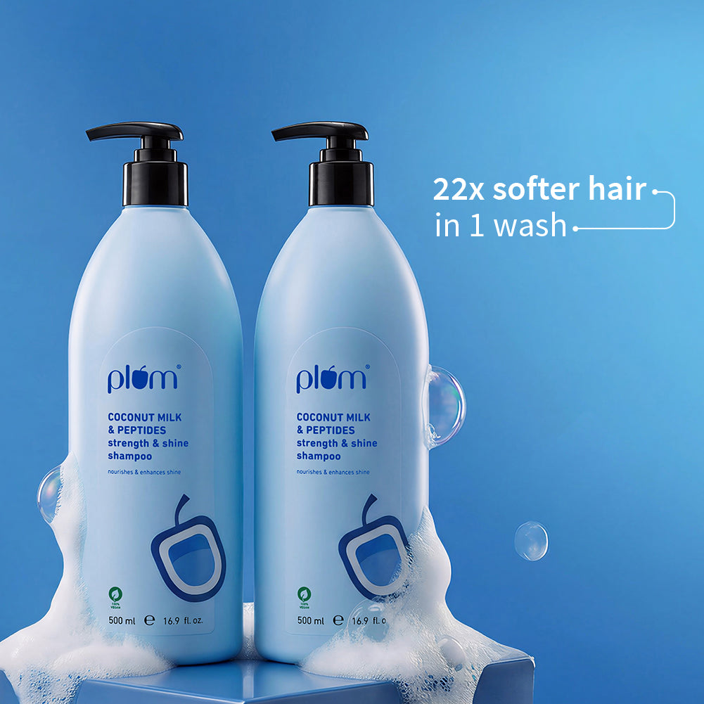 Plum Goodness Coconut Milk & Peptides Shampoo For Soft & Shiny Hair