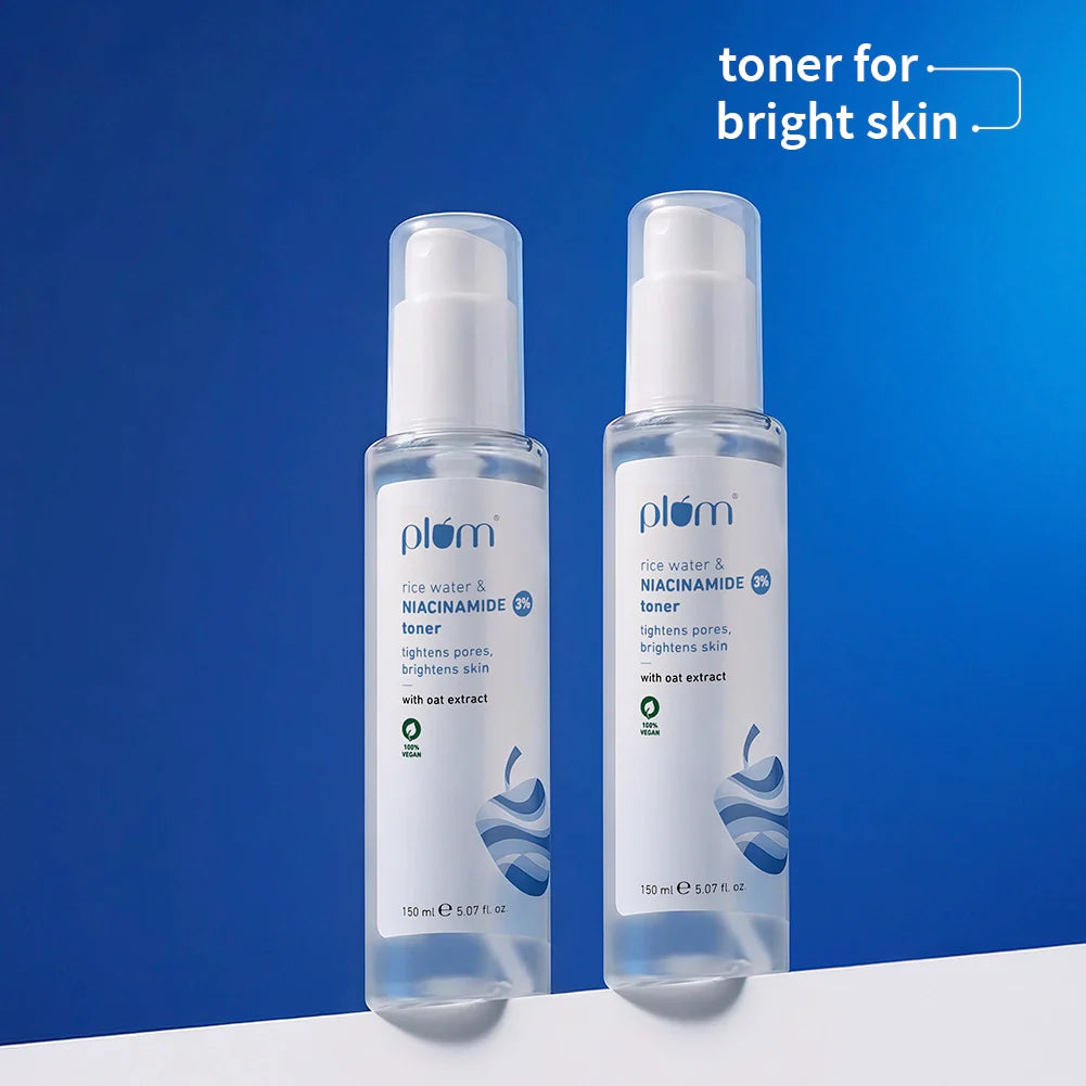 3% Niacinamide & Rice Water Toner for Bright Skin