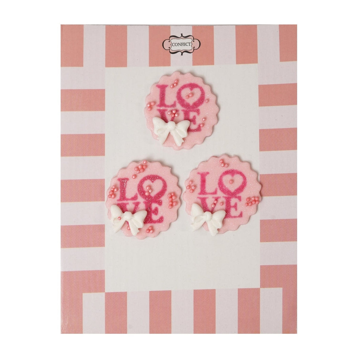 Confect Pack of 6 Valentine Cake & Cupcake Topper 01