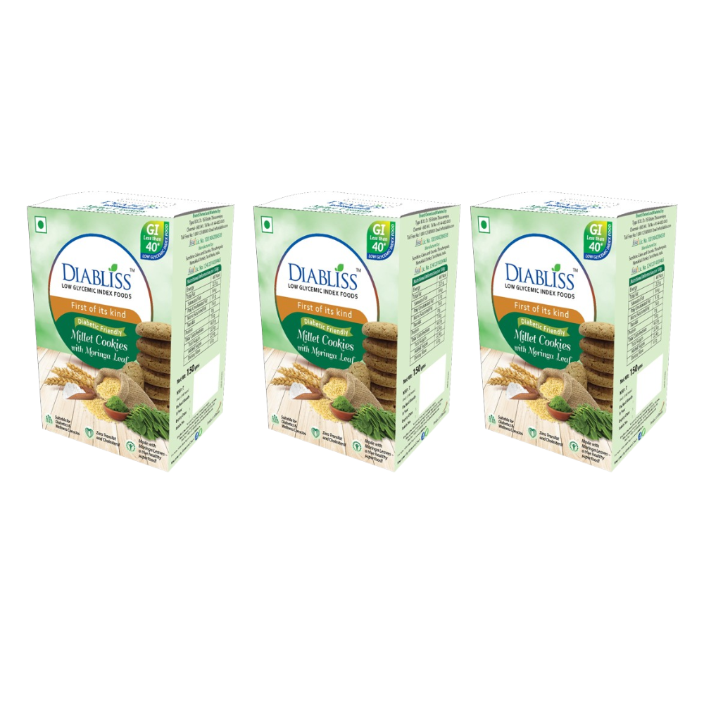Diabliss Diabetic Friendly Millet Cookies With Moringa Leaf