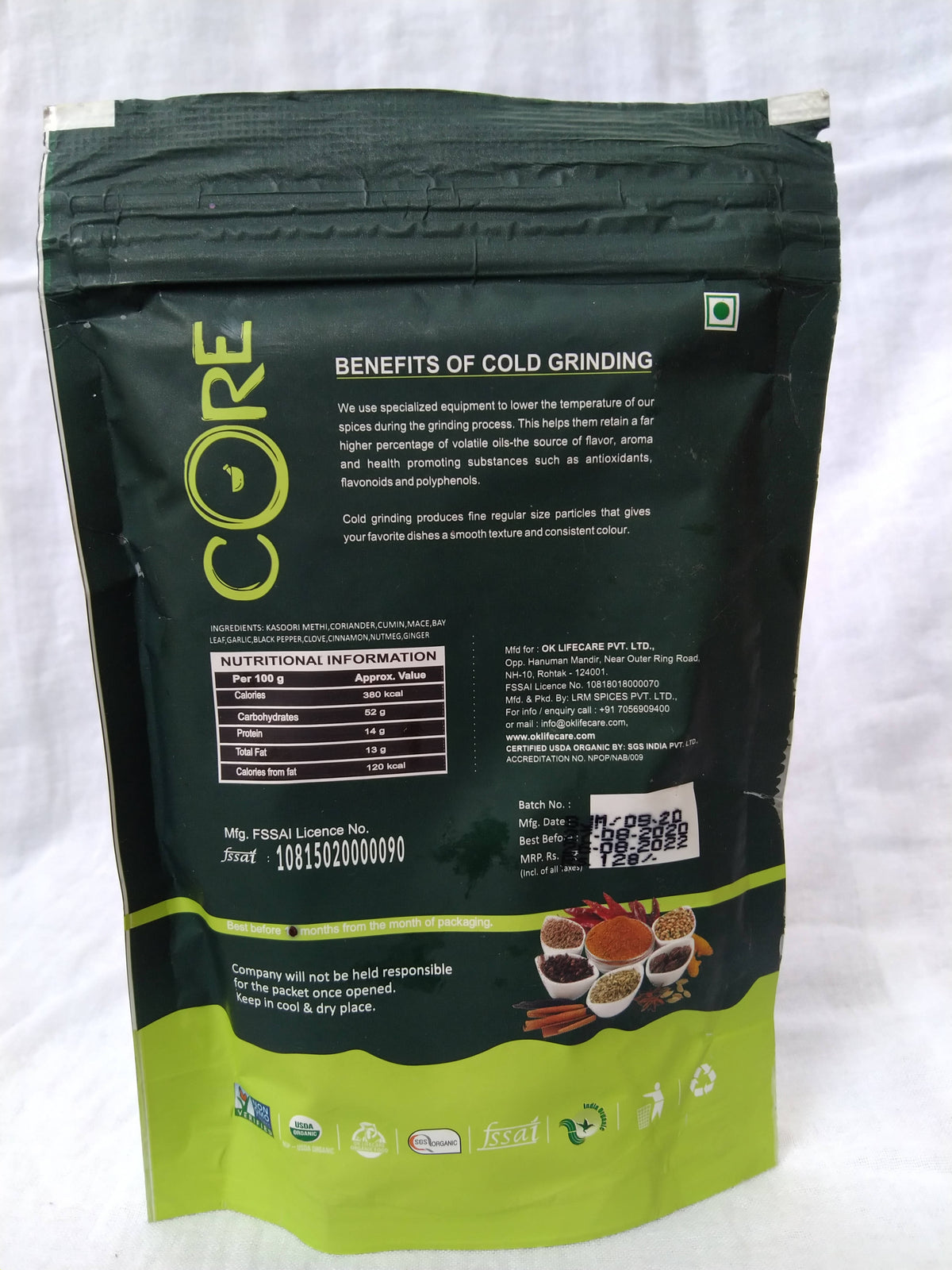 Ok Life Care Core Sabji Masala