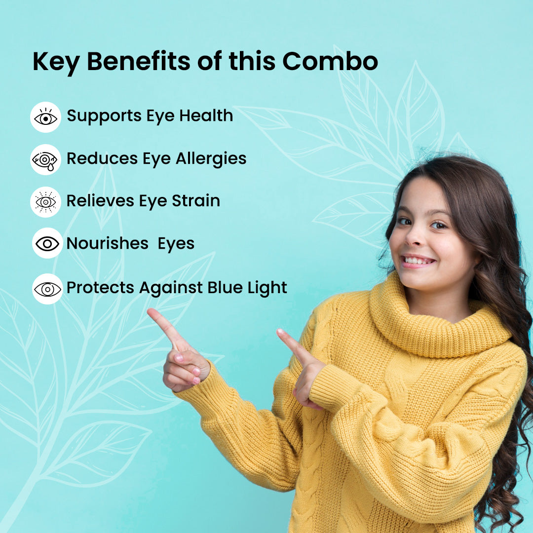 Jagat Pharma Isotine Eye Gummy (Kids) + Isotine Plain Combo: Daily Care for Healthy Eyes