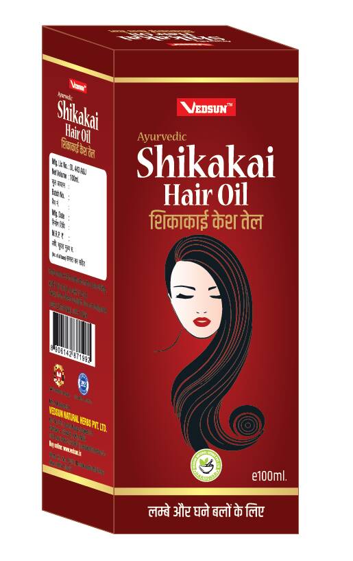 Vedsun Naturals Shikakai Herbal Hair Oil for Women & Men - Indyancart