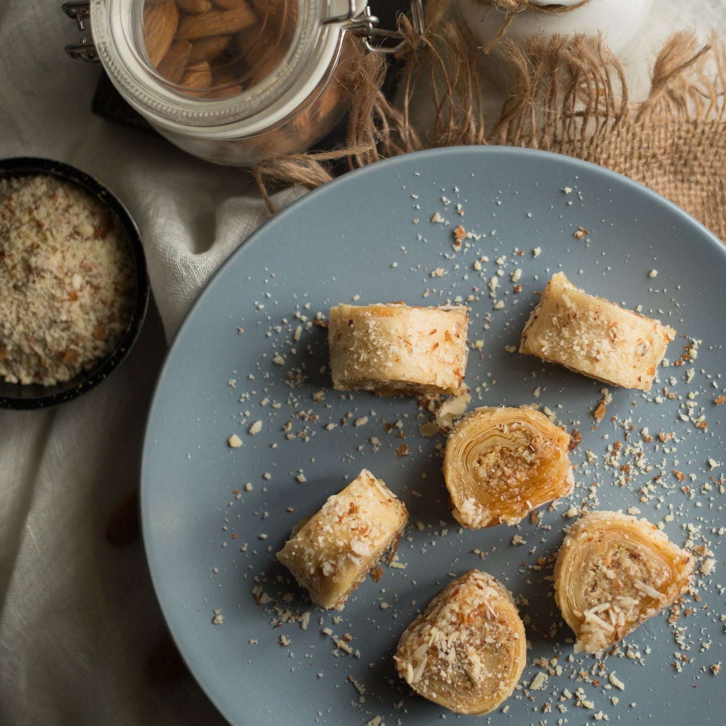 Almond House Flaky Almond Turkish Roll