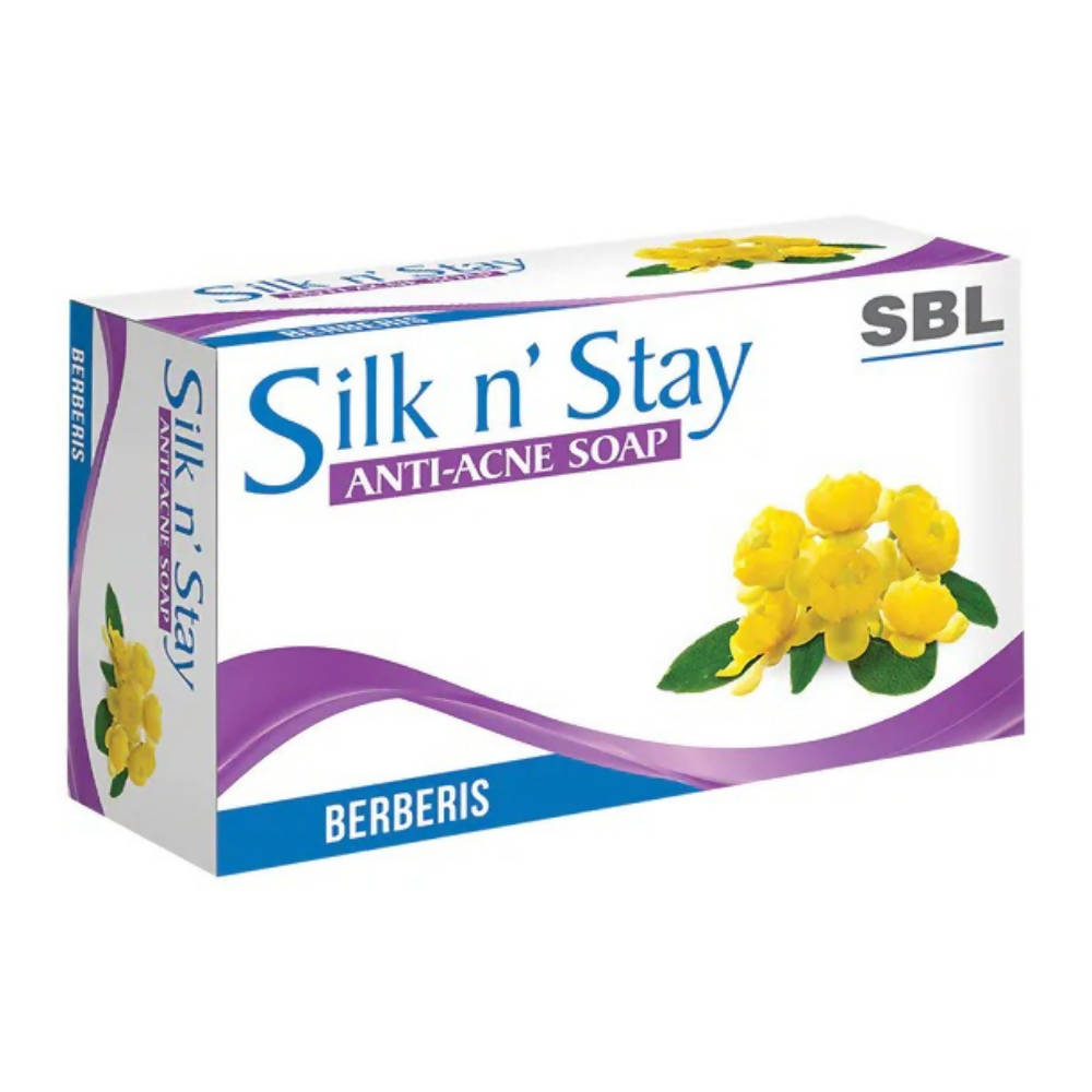 SBL Homeopathy Silk N Stay Anti Acne Berberis Soap - Indyancart