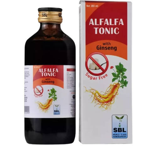 SBL Homeopathy Alfalfa Tonic with Ginseng Sugar Free - Indyancart
