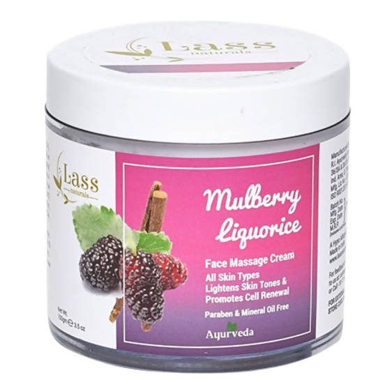 Lass Naturals Mulberry Liquorice Face Massage Cream - Indyancart