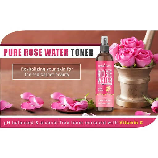 Organic Netra Rose Water with Vitamin C - Indyancart