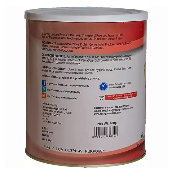 PentaSure DLS Dialysis Care Powder - Vanilla Flavor - Indyancart