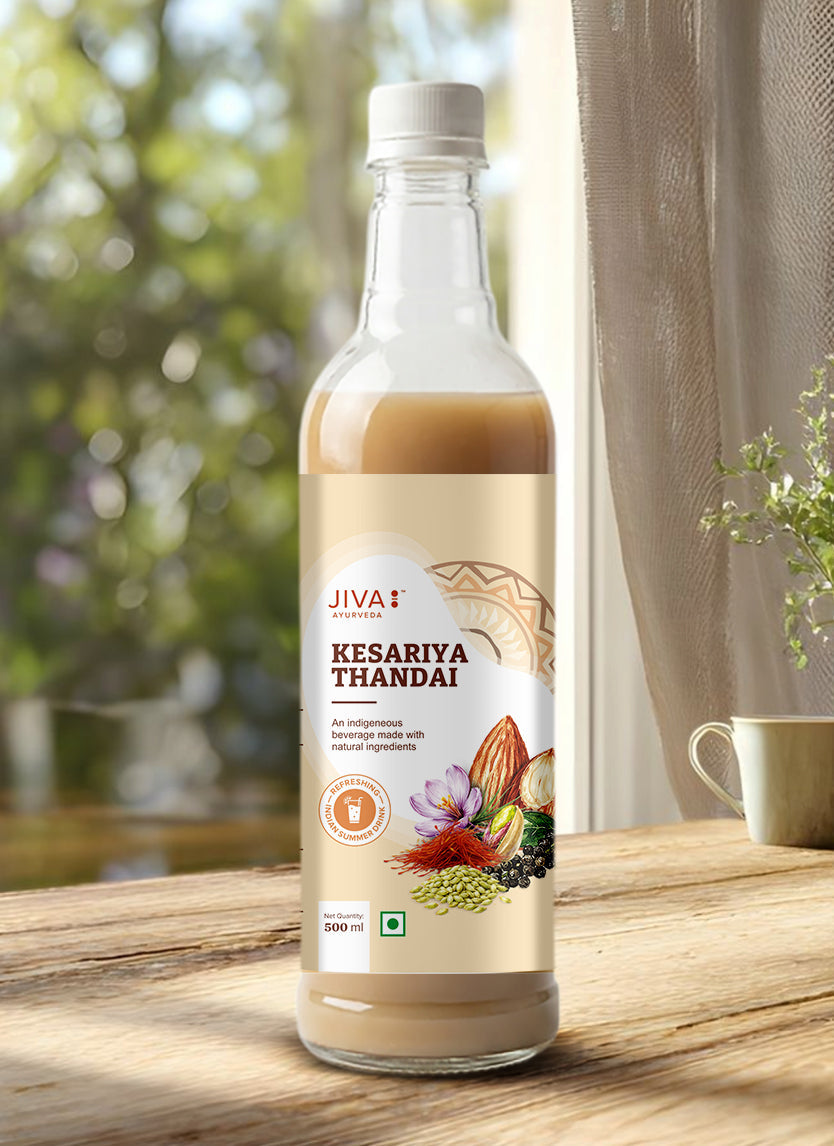 Jiva Ayurveda Kesariya Thandai - An indigenous beverage made with natural ingredients- 500ml