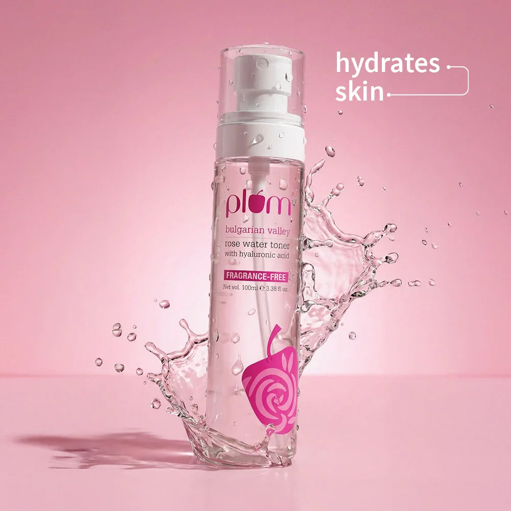 Plum Goodness Bulgarian Valley Rose Water Toner For Dry Skin