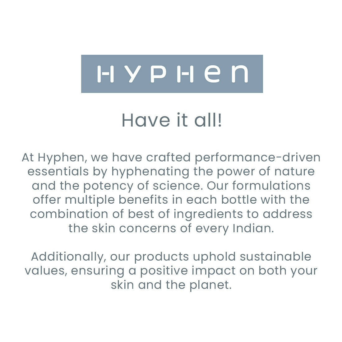 Hyphen by Kriti Sanon acne defence serum with 2% salicylic acid, featuring a dropper applicator and clear serum in a sleek bottle.