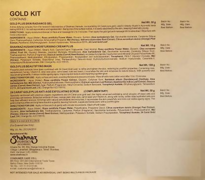 Shahnaz Husain 24 Carat Gold Kit-190gm - Indyancart