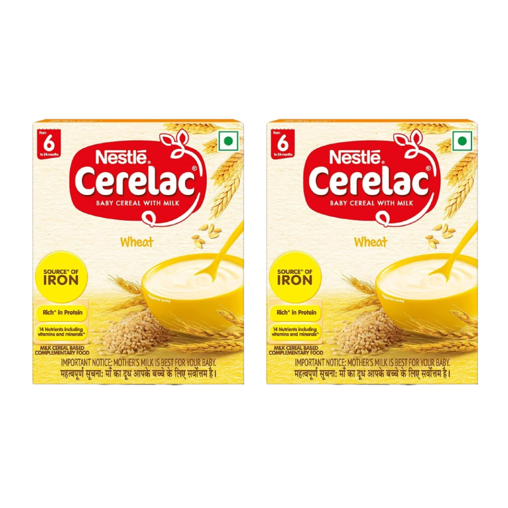 Nestle Cerelac Baby Cereal with Milk - Wheat, From 6-12 Months - Indyancart