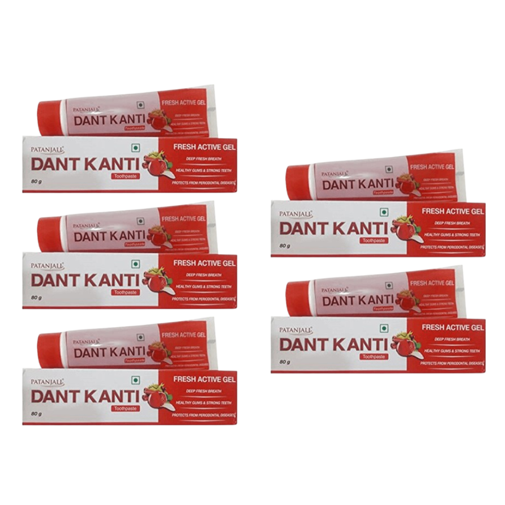 Patanjali Dant Kanti Fresh Active Gel (80 GM) - Indyancart