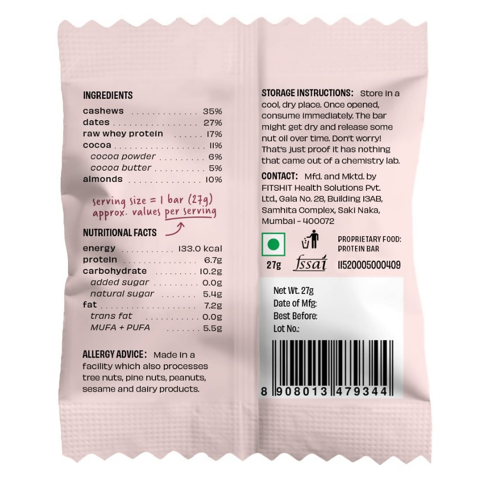 The Whole Truth Mini Protein Bars - Double Cocoa