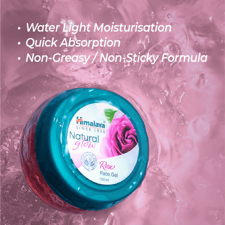 Himalaya Natural Glow Rose Face Gel - Indyancart