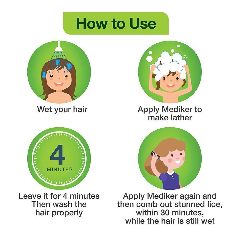 Mediker Lice Treatment Shampoo - Indyancart