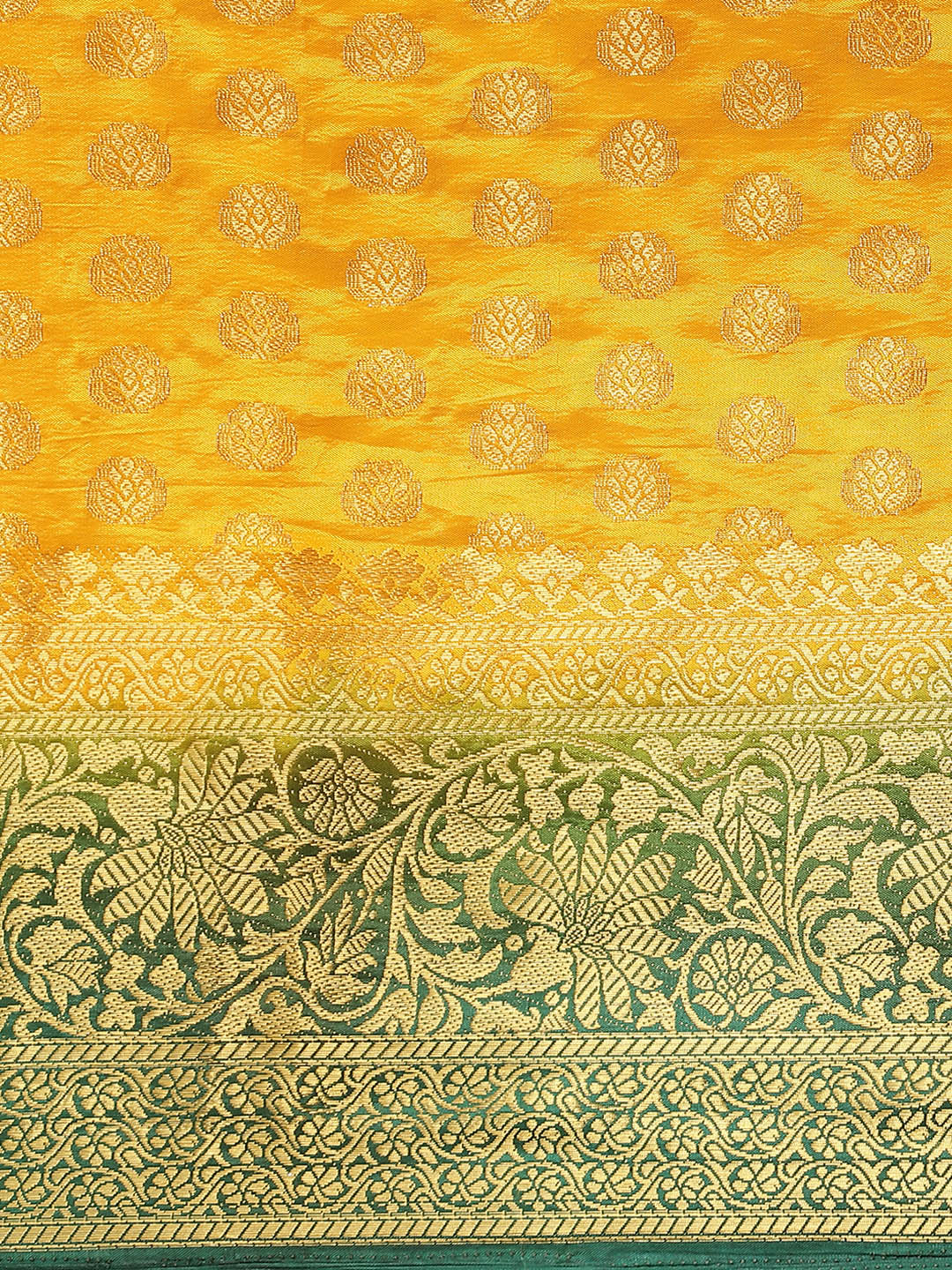 Indyancart RV Women's Banarasi Cotton Silk With Zari weaving Saree ( KVD1002 )