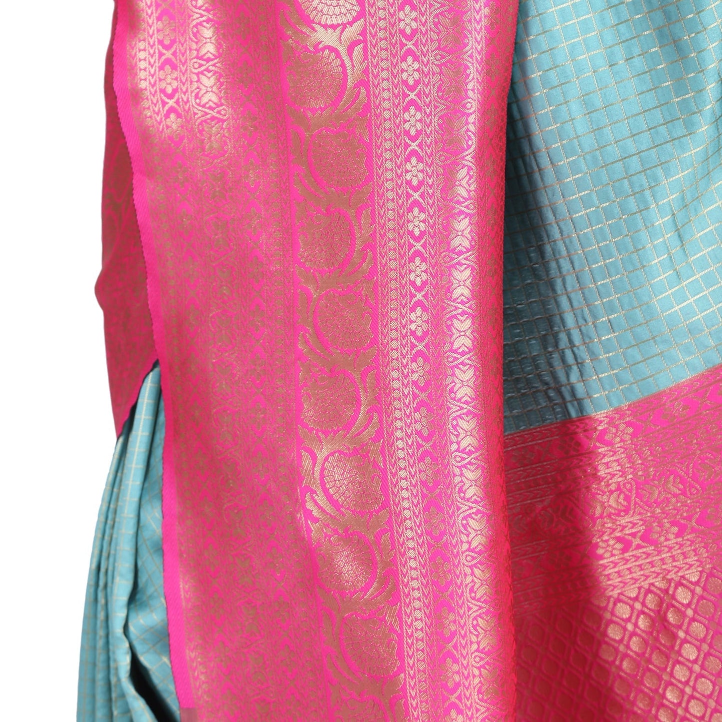 Dhiyona RV Women's Banarasi Cotton Silk With Zari weaving Saree ( KVD1009 )