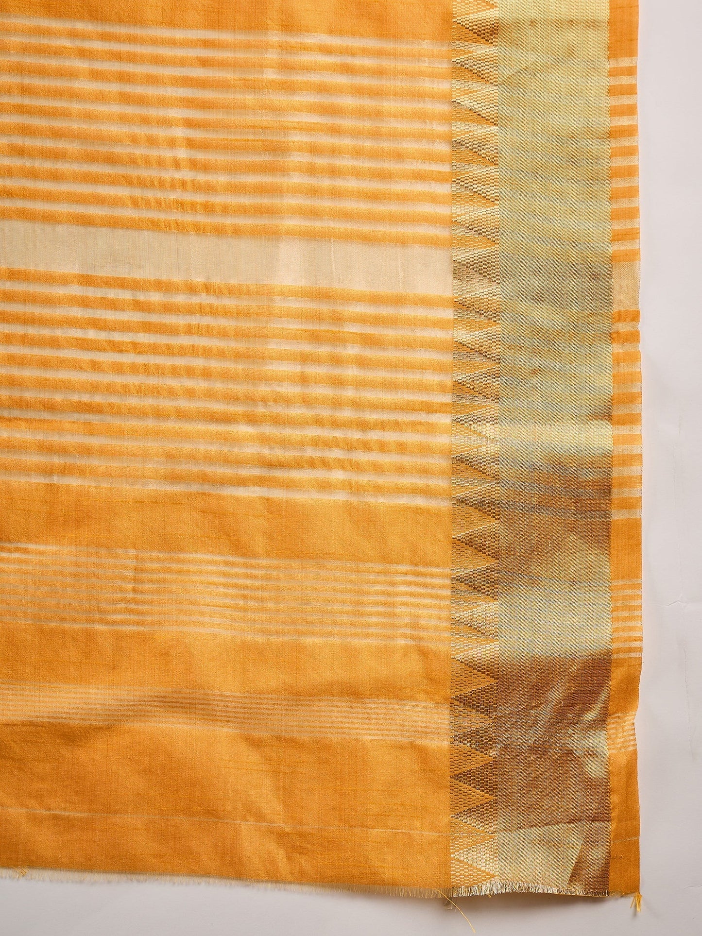 Dhiyona RV Women's Assam Cotton Silk Saree with Multi Thread Embroidery & Zari Temple Border With Blouse ( KVD2135 )