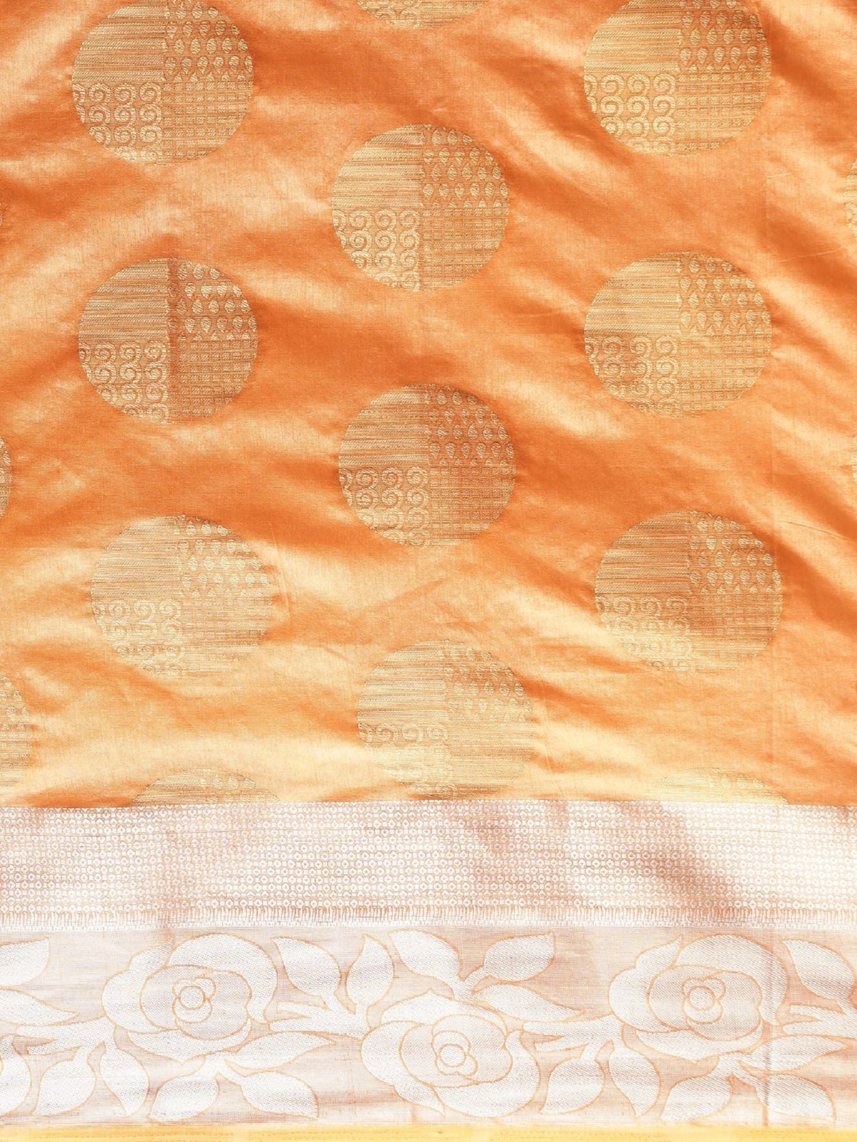 Dhiyona RV Women's Banarasi Silk With Silver and Golden Jacquard Print Saree ( KVD912 )