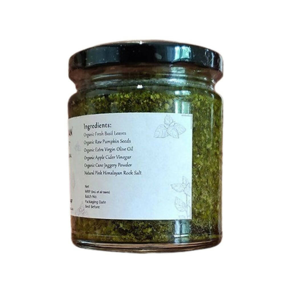 Satjeevan Organic Basil Pesto Sauce - Indyancart