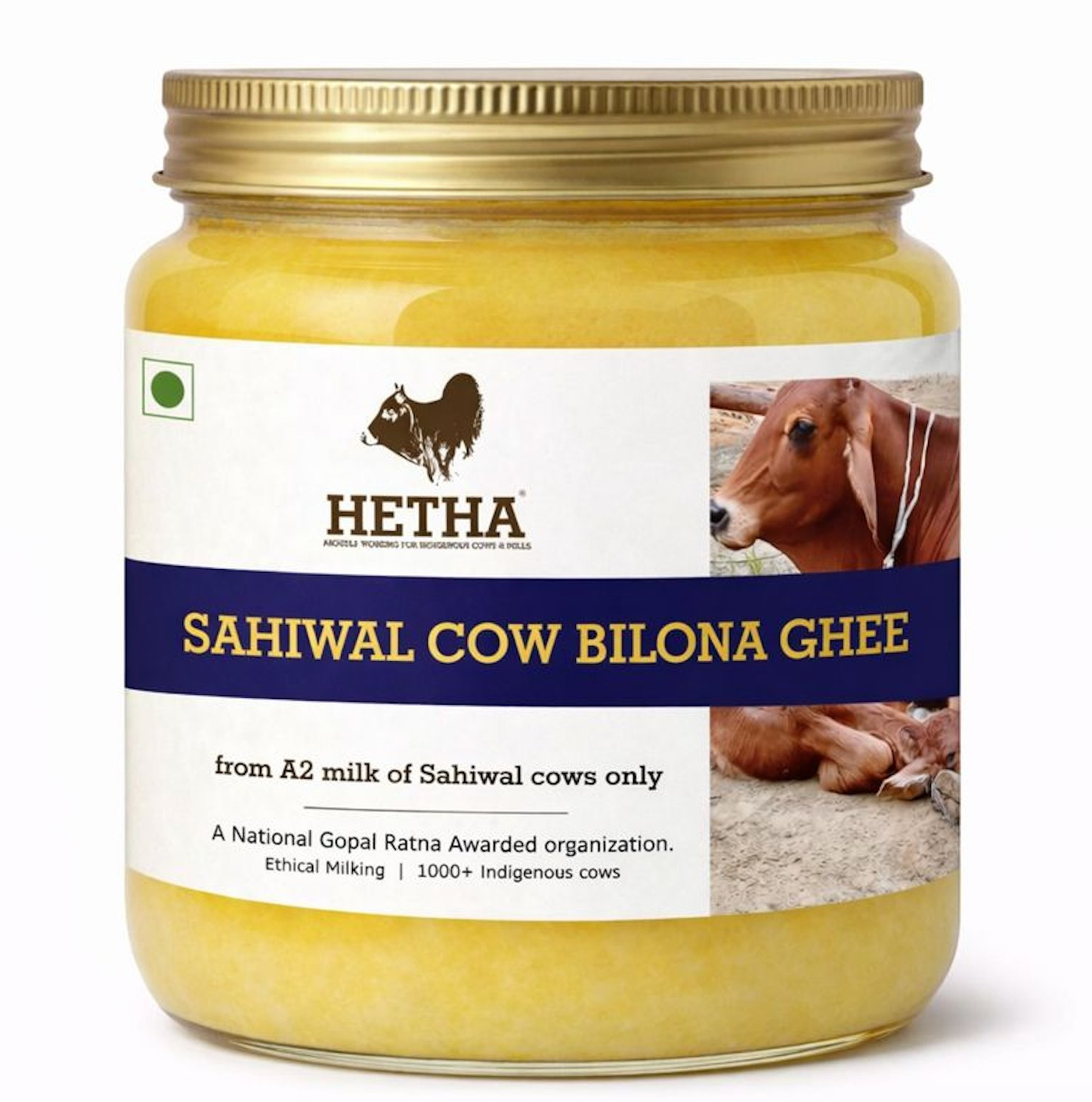 Hetha Sahiwal Cow A2 Cultured Bilona Ghee / A2 Ghee
