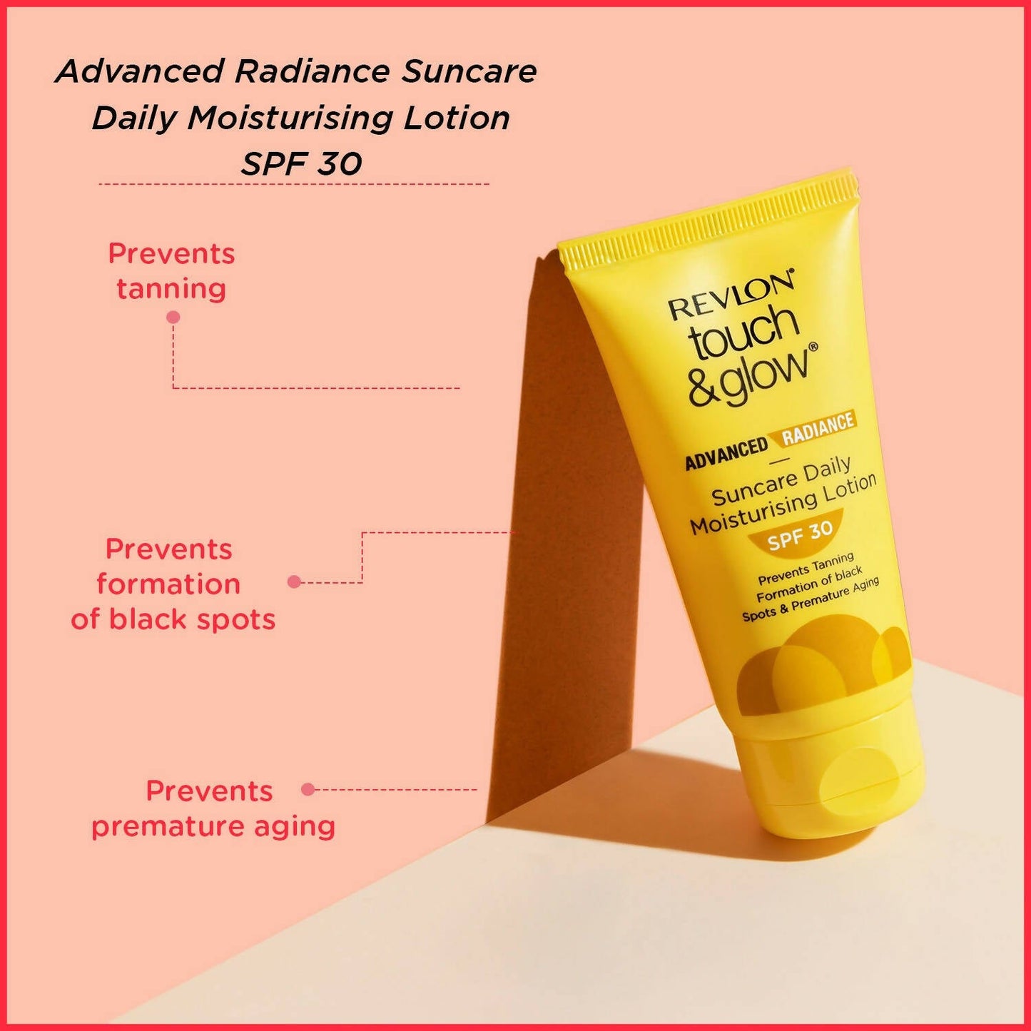 Revlon Touch & Glow Advanced Radiance Sun Care Daily Moisturizing Lotion SPF 30 - Indyancart