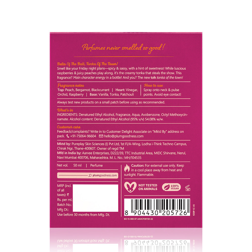 Plum Goodness Tonka Bella Eau De Parfum by BodyLovin'