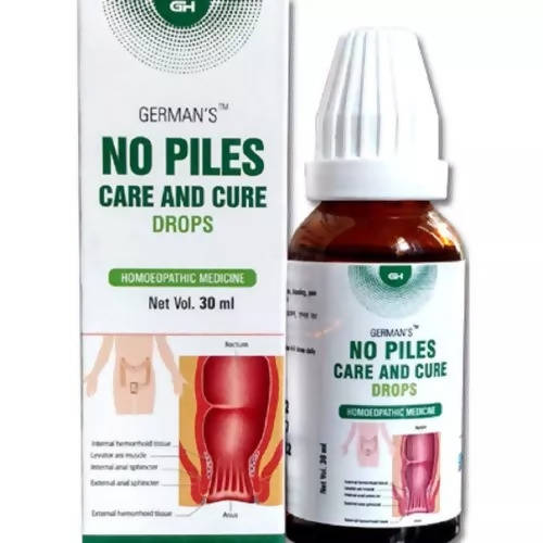 German's Homoeo Care & Cure No Piles Care and Cure Drops - Indyancart