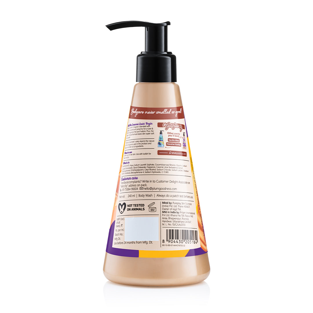 Plum Goodness Vanilla Caramello Body Wash by BodyLovin'