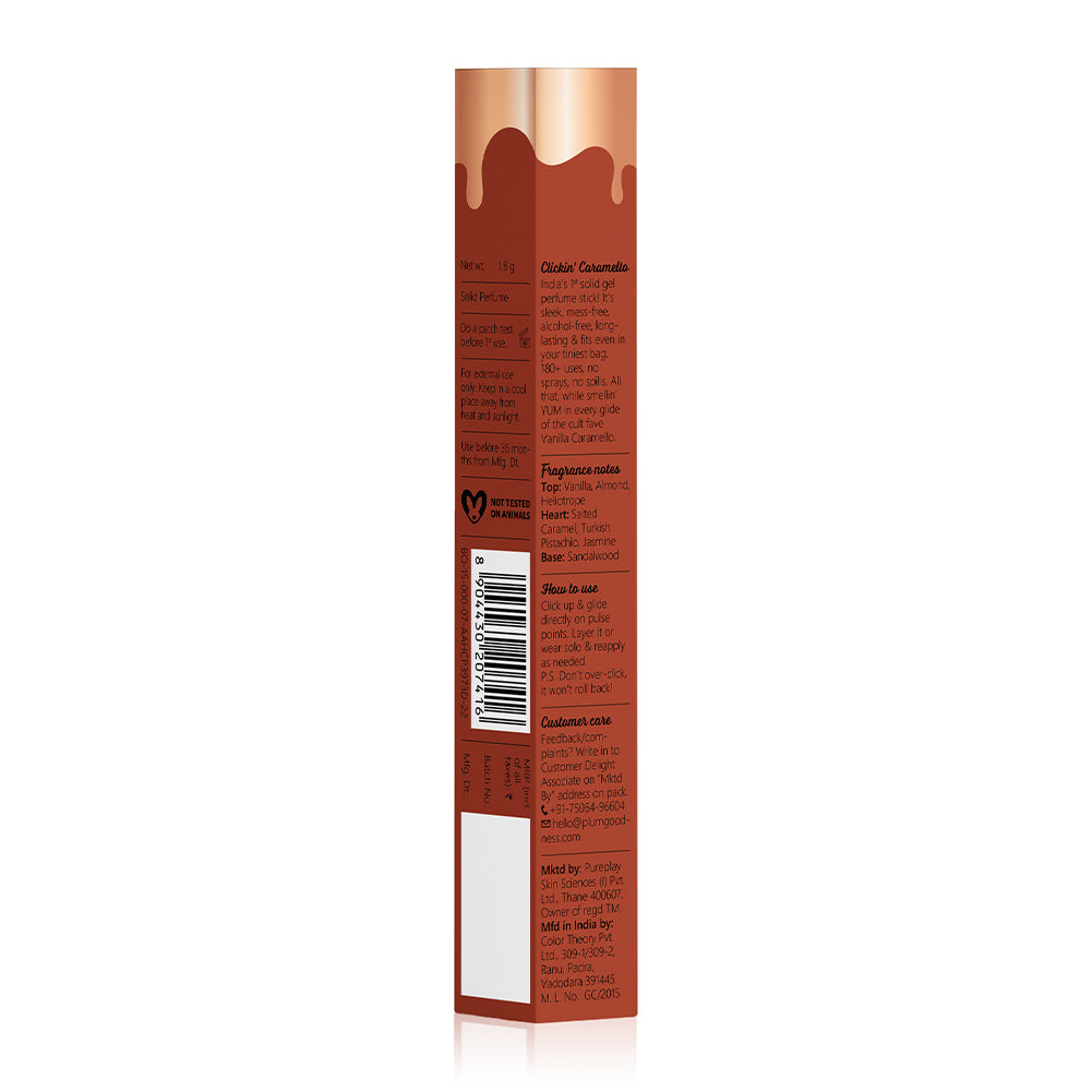 Plum Goodness Vanilla Caramello Solid Perfume Stick by BodyLovin'